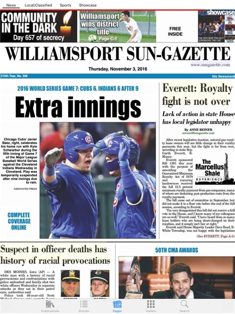 As of January 1, 2011, the daily circulation of the paper was listed as 24,000 daily Monday-Saturday, with a Sunday circulation of 30,000. . Sun gazette williamsport